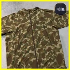 TheNorthFace ザノースフェイス ナイロンパーカー 迷彩柄 刺繍 XL
