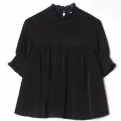シャーリング ブラウス ブラック　31 Sons de modeのサムネイル