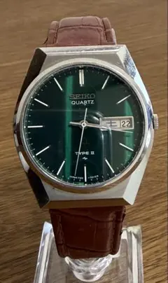s*t様 SEIKO QUARTZ TYPE II 7123-7010グリーン文 - メルカリ