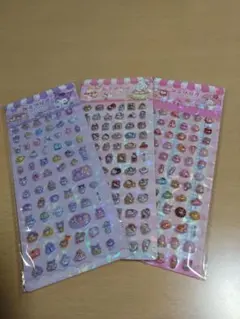 ボンボンドロップミニシール　マイメロ・クロミちゃん・キティ　３枚セット
