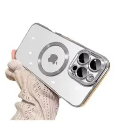iPhone15用silverケース マグセーフ対応