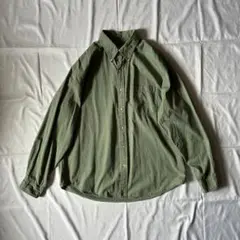 古着　90s　LANDSEND　ランズエンド　長袖　シャツ
