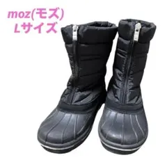 tomo様専用 moz モズ スノーブーツ Lサイズ ブラック 前ファスナー