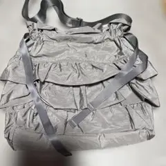【OPAQUE.CLIP新品】ドロストリボンフリルティアードショルダーバッグ