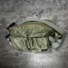 PORTER TANKER ボディバッグ ウエストセージグリーン
