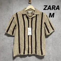 ZARA ザラ テクスチャー クロシェシャツ Mのサムネイル