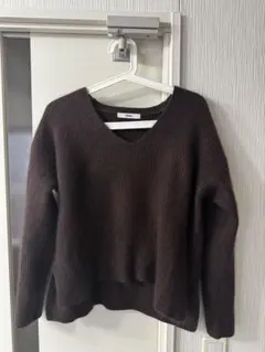 【TONAL】ラクーンミックスVネックニット 38