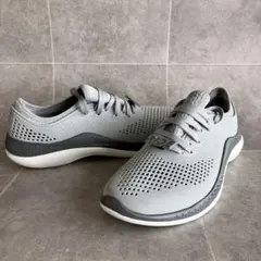 Crocs クロックス LiteRide スニーカー M8 26cm グレー軽量のサムネイル