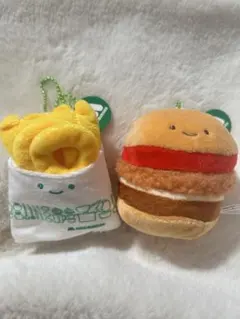 にっこりーノ モスバーガーのぬいぐるみ モスバーガー オニポテ 2種セット