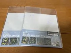 セリア クリアホログラムシートシール 2点セット