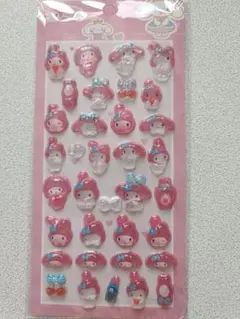 3Dマイメロディーシール ピンク