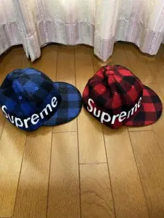 2点セット 7 1/2 Supreme new era side logo