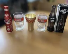 コカ・コーラ グラス ボトルカップ 5点セット、サッカーワールドカップのサムネイル