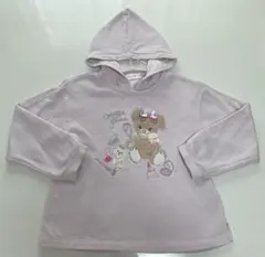 メゾピアノ 120 くまちゃん トレーナー ピンク