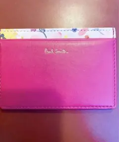【未使用級】ポールスミス　パスケース　PaulSmith  ピンク花柄　定期入れのサムネイル