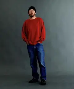 FRUIT OF THE LOOM 金子 恵治コラボニット　赤