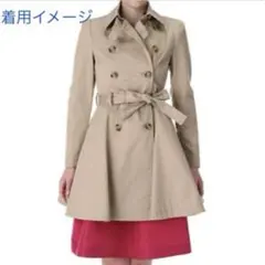 RED VALENTINOベージュピンク透け感チュールトレンチコート日本未入荷色 RED VALENTINO(レッドヴァレンティノ) トレンチコート(レディース