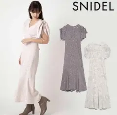 snidel Sustainableバリエプリントワンピース