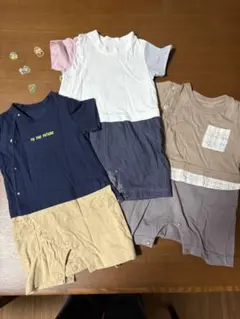 GUロンパース 70cm 3点セット