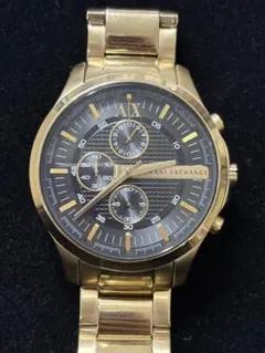 Armani Exchange ゴールド クロノグラフ腕時計のサムネイル