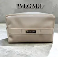 【美品】ブルガリ　コスメポーチ　パールホワイト