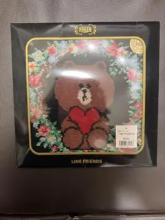 新品 FEILER × LINE FRIENDS ブラウン ハンカチのサムネイル
