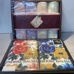 フェイスタオル　泉州こだわりや 長尺ガーゼ　PIERRE BALMAIN セット