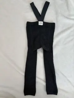新品未使用　Funny Lazybones サスペンダー付きスパッツ グレー