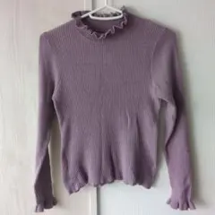 GRL グレイル フリルハイネックリブニットトップス М