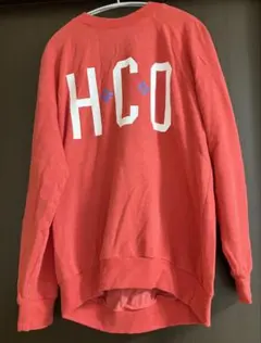 Hollister ホリスター　赤　長袖　　ロゴ　スウェット