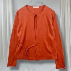 ジョルジュレッシュ カーディガン リネン100% 36 S ナチュラル 上品