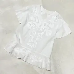 新品】CRISTINA GAVIOLI フラワービーズ ブラウス インド綿 - メルカリ