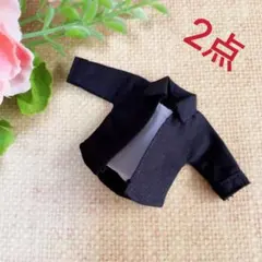 シャツ　タンクトップ　黒　白　服　インナー　粘ドール　オビツ11 ピコニーモpのサムネイル