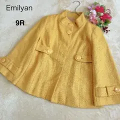 【Emilyan エミリアン】スタンドカラーショートコートジャケットイエロー9Rのサムネイル