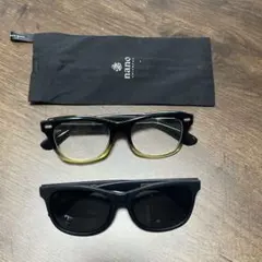 Marsquestサングラス /ノーブランド伊達メガネ/nano眼鏡ケース付