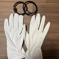 新郎　ウェディング用手袋　アームバンド　セット