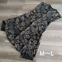 フラワープリント ノースリーブ ワンピース