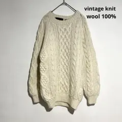vintageフィッシャーマン クルーネックニットのサムネイル