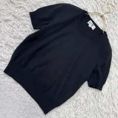 23区 半袖ニット ブラック 38 キレイめ シンプル 上品 オフィス