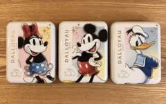 【ダロワイヨ】ディズニー100 ガトー缶　3点セット ＋ショップ袋付き
