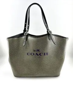 COACH コーチ 総柄 トートバッグ ハンドバッグ A4収納 ロゴ