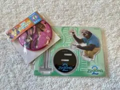 Happyくじ　ズートピア　G賞アクリルスタンド　I賞缶ミラー　2点セット