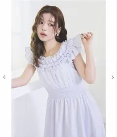 ☆今期☆完売 箔 ドット プリントフレアワンピース - メルカリ