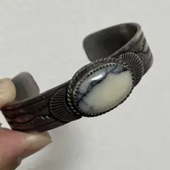 インディアンジュエリー バングル ホワイトバックス ターコイズ ビンテージ