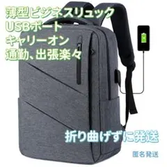 バックバッグ　ビジネスバッグ　レジャーバッグ　充電ポート　大容量　楽々