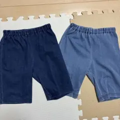 BREEZE DAISUKIパンツ ５部丈 120 デニム風 ハーフパンツ