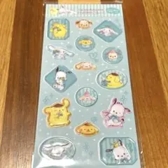 サンリオ　すりガラス風　ぷっくりシール　うるちゅる　アフタヌーンティー