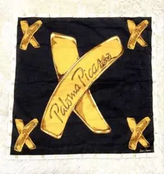 Paloma Picasso パロマピカソ ハンカチ 大判サイズ 黒　リメイク