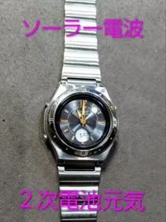 WaveCeptor「LWA-M141」メタルバンド　美品　機能良好ソーラー電波