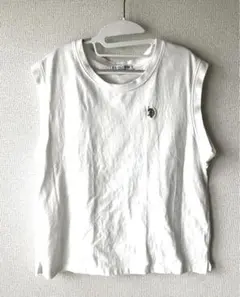 U.S. POLO ASSN. ノースリーブTシャツ ホワイト　LL 極美品のサムネイル